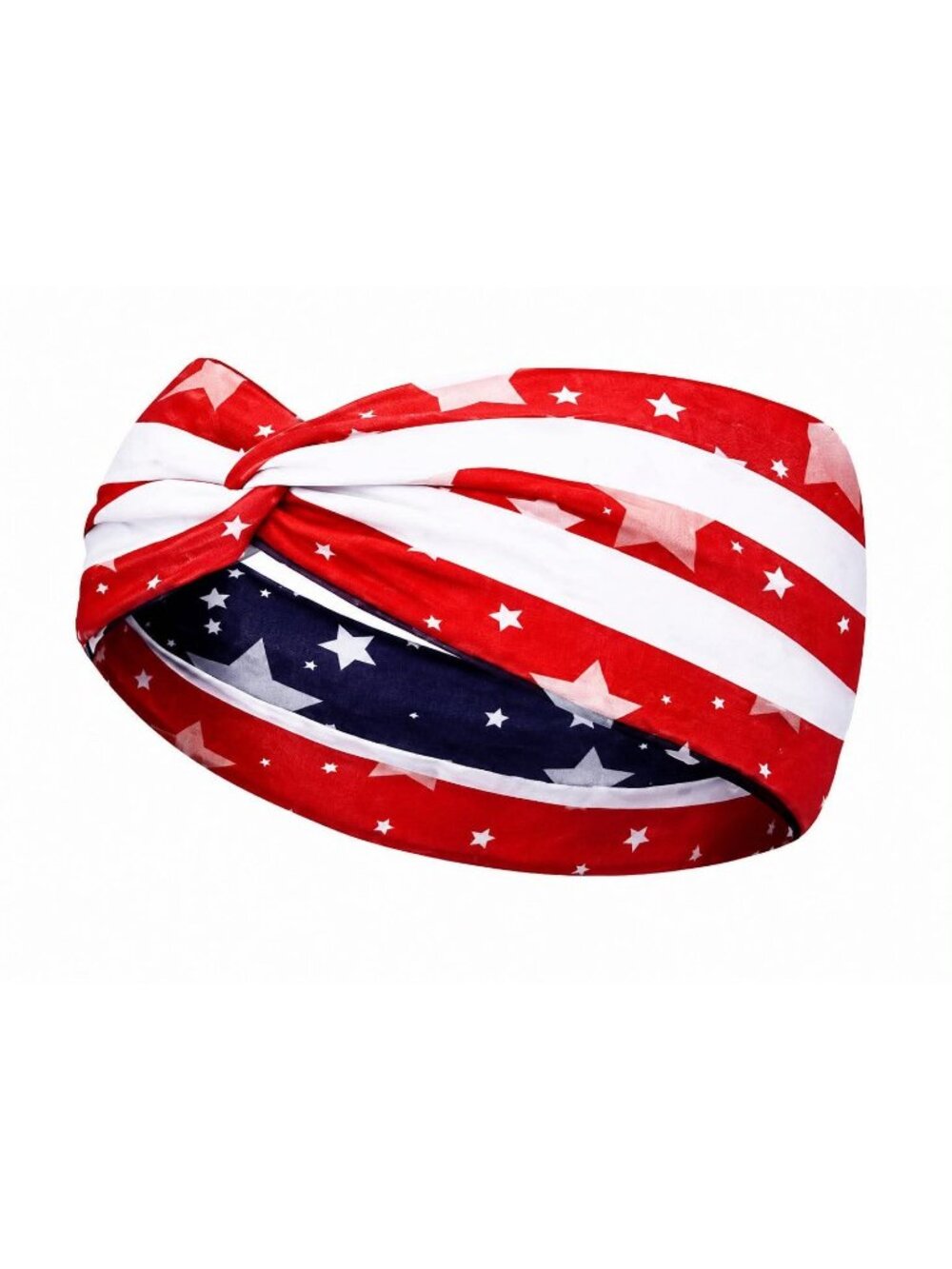 Patriotic Headbands for Women – Red, White, and Blue Twist Headbands, American F